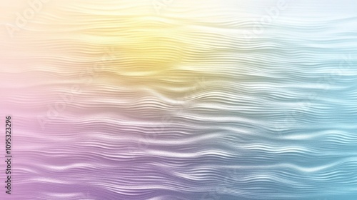 Abstract wave pattern with soft pastel colors creating a soothing atmosphere.