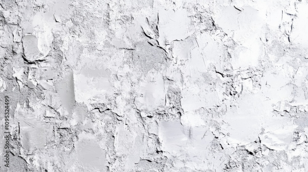Abstract texture of a white plaster wall, showcasing a rough, layered surface with subtle gray undertones. Abstract texture of a white plaster wall, showcasing a rough, layered surface with subtle gray undertones.
