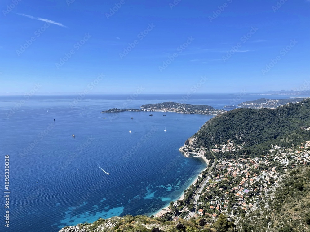 A view of the Mediterranean Sea from Chateau Eze A view of the Mediterranean Sea from Chateau Eze