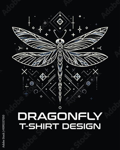 Dragon Fly Vector T Shirt Design