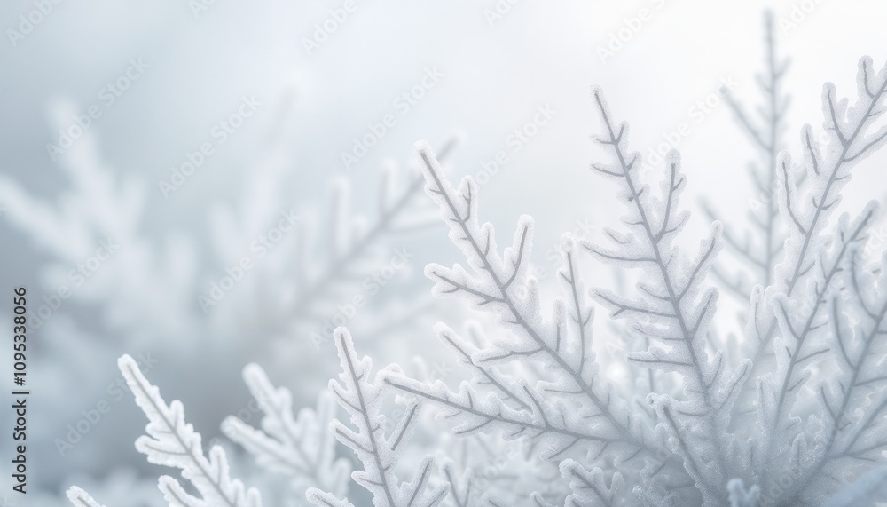 Large cold snowflakes with blurred snowy background Large cold snowflakes with blurred snowy background
