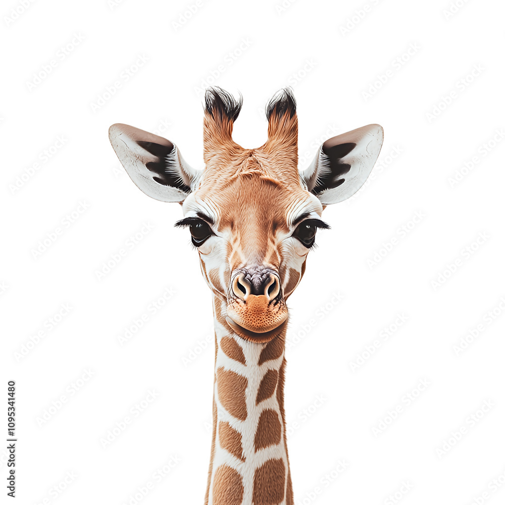 Obraz premium giraffe isolated on white