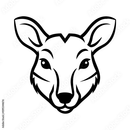  wild life animal  head vector Illustration