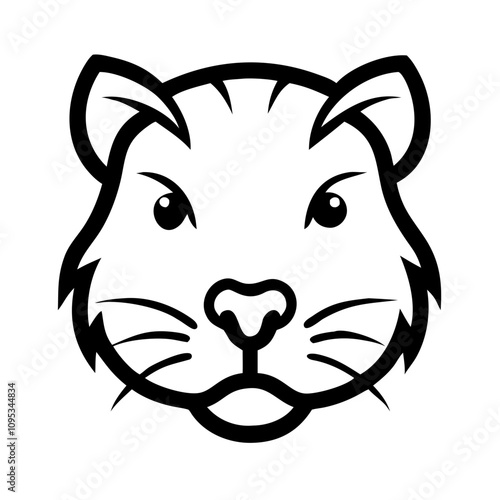  wild life animal  head vector Illustration