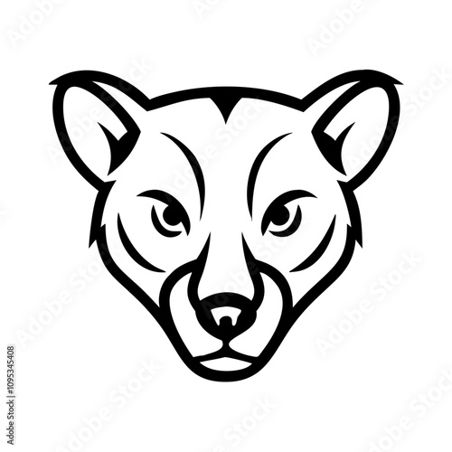  wild life animal  head vector Illustration