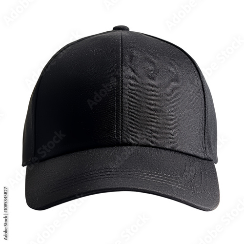 black baseball cap