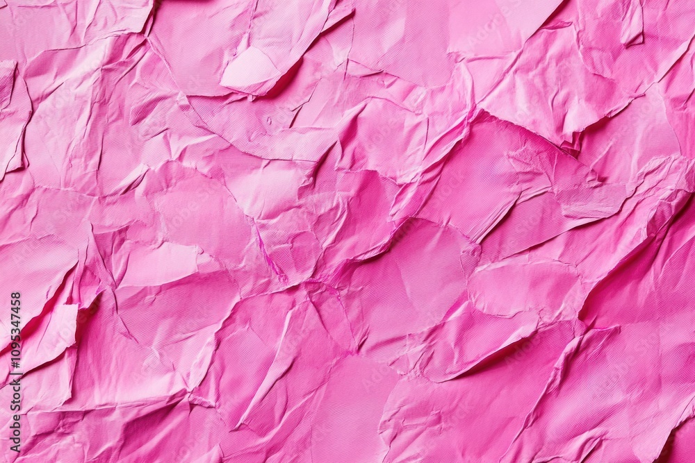 Abstract Pink Crumpled Paper Texture Background Abstract Pink Crumpled Paper Texture Background