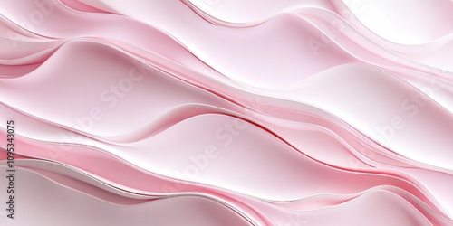 Abstract Pink Waves Flowing Design Background