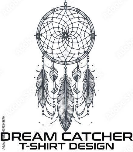 Dream Catcher Vector T Shirt Design