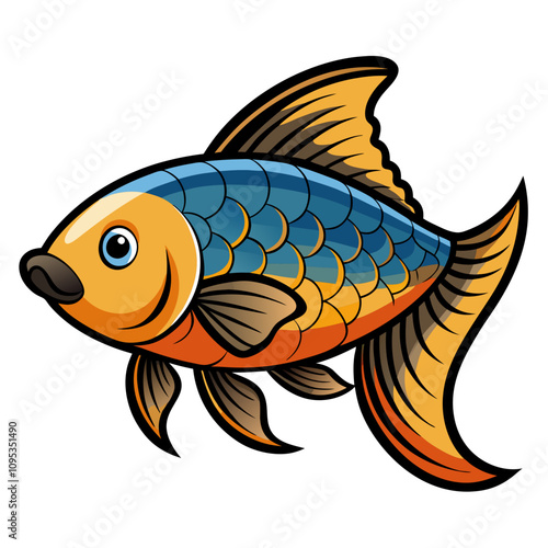  wild life fish  vector Illustration