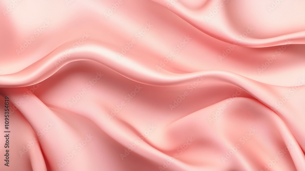 Soft Pink Silk Draped Fabric Texture Background Soft Pink Silk Draped Fabric Texture Background