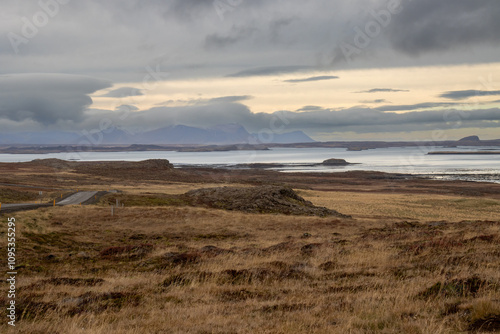 Islands in Atlantic ocean, west Iceland