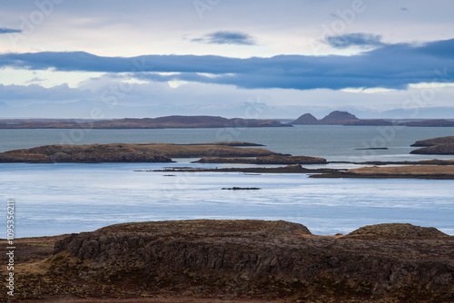 Islands in Atlantic ocean, west Iceland photo