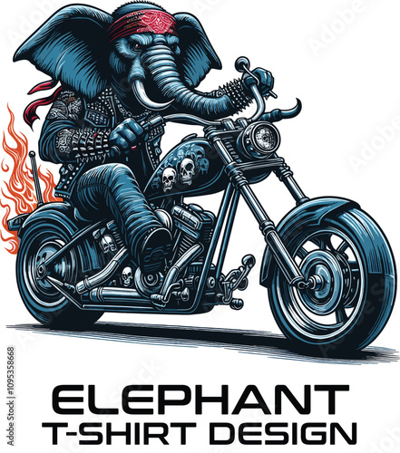 Elephant Vector T Shirt Design