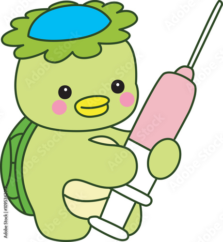 Kawaii japanese mythology Kappa sticker cute.
Cute kappa mascot ghost japanese.
 