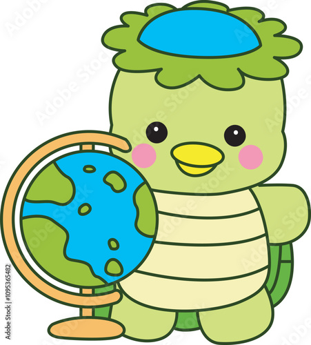 Kawaii japanese mythology Kappa sticker cute.
Cute kappa mascot ghost japanese.
 