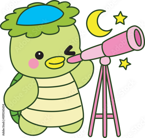 Kawaii japanese mythology Kappa sticker cute.
Cute kappa mascot ghost japanese.
 