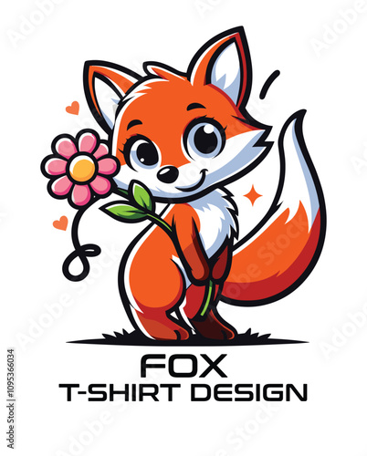 Fox Vector T Shirt Design