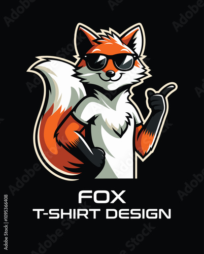 Fox Vector T Shirt Design