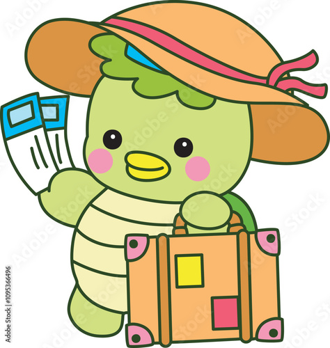 Kawaii japanese mythology Kappa sticker cute.
Cute kappa mascot ghost japanese.
 