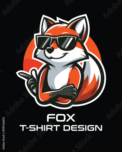 Fox Vector T Shirt Design