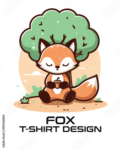 Fox Vector T Shirt Design