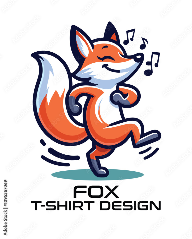 Obraz premium Fox Vector T Shirt Design