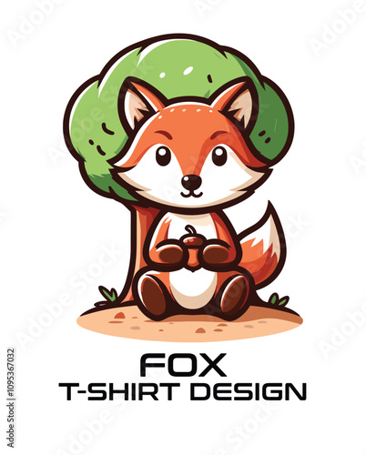 Fox Vector T Shirt Design