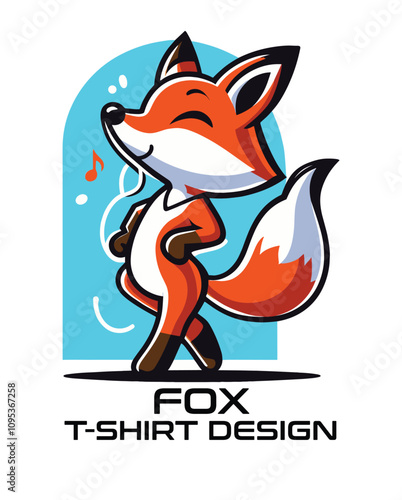 Fox Vector T Shirt Design