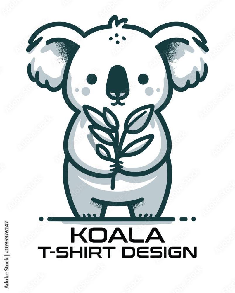 Fototapeta premium Koala Vector T Shirt Design
