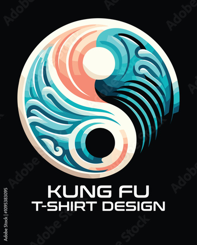 Kung Fu Vector T shirt Design