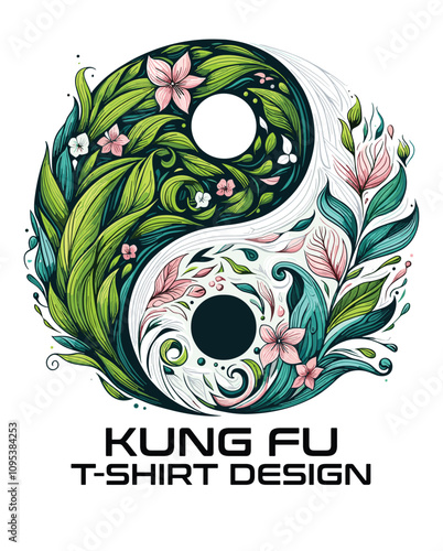 Kung Fu Vector T shirt Design