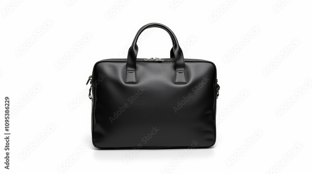Black Briefcase Isolated on White Background Black Briefcase Isolated on White Background