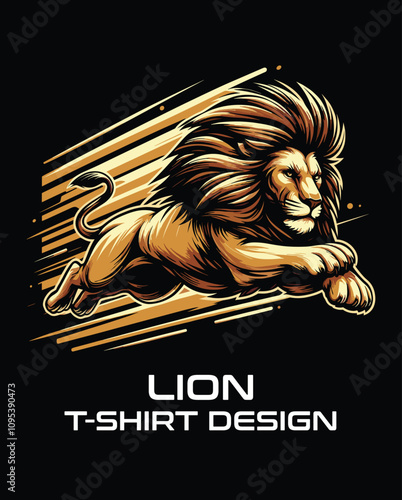 Lion Vector T shirt Design photo