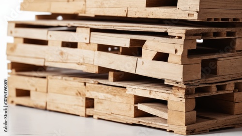 Wallpaper Mural A rustic wooden pallet resting on a smooth surface, perfect for creative projects and storage Torontodigital.ca