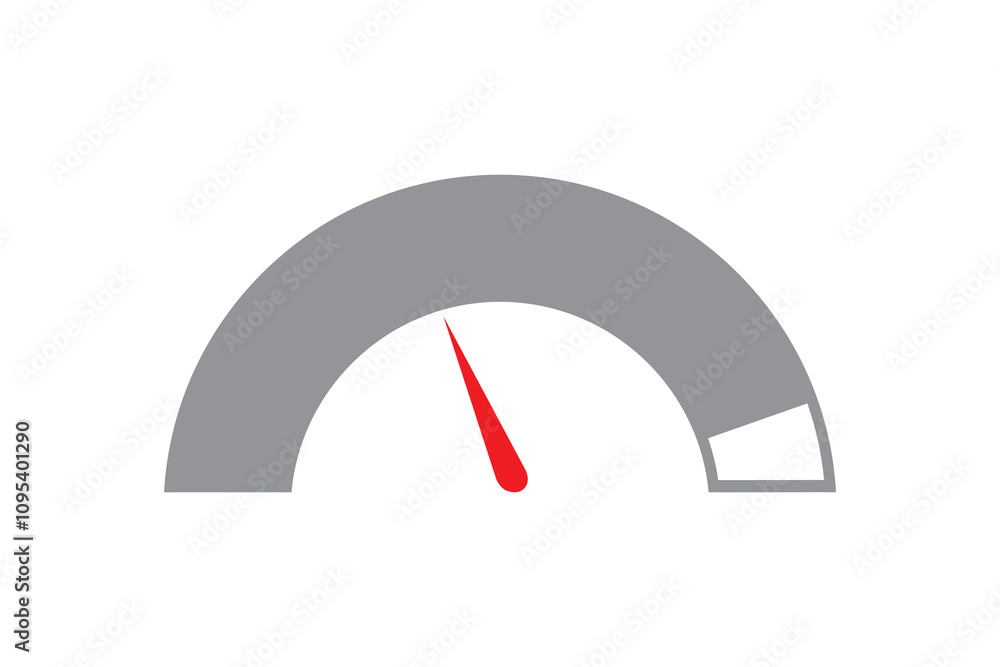 Speedometer vector icon in solid and outline style Speedometer vector icon in solid and outline style