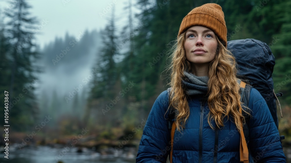 Adventurous Woman in Nature: Embracing the Wilderness Adventurous Woman in Nature: Embracing the Wilderness
