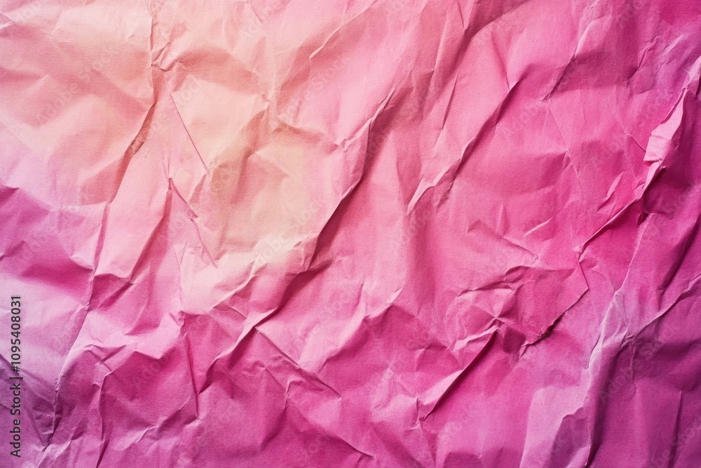 Crinkled Pink Paper Gradient Background Texture Crinkled Pink Paper Gradient Background Texture