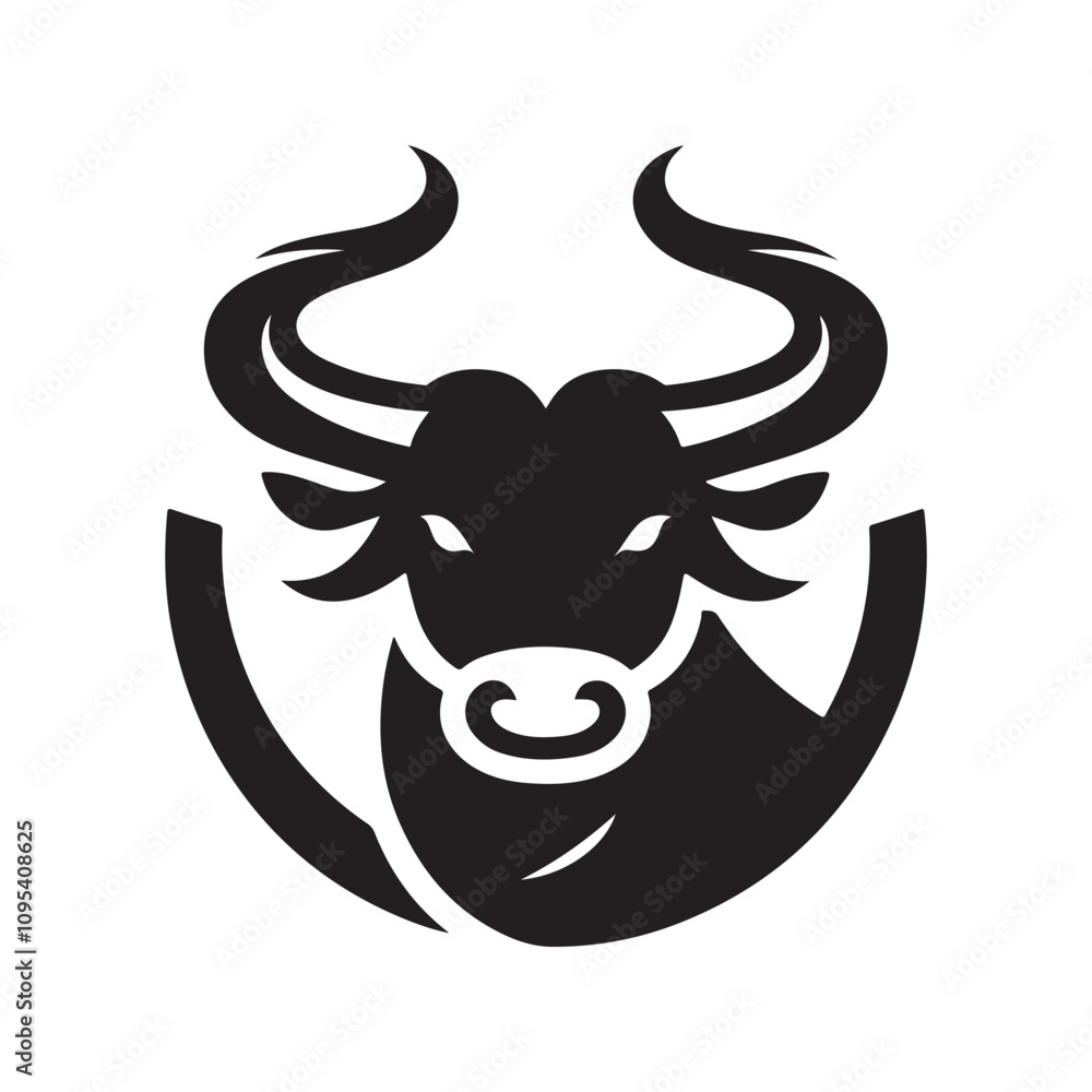 Elegant Bull Cow Silhouette Vector Pack for Logos and Branding Elegant Bull Cow Silhouette Vector Pack for Logos and Branding