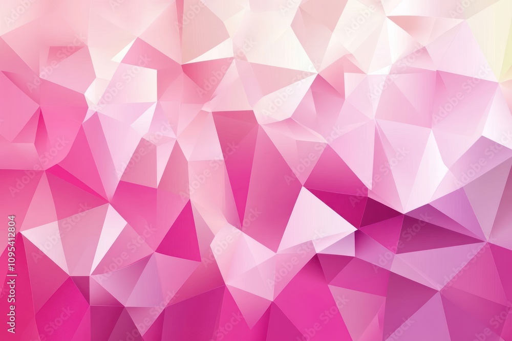 Abstract Pink Geometric Low Polygonal Background Abstract Pink Geometric Low Polygonal Background