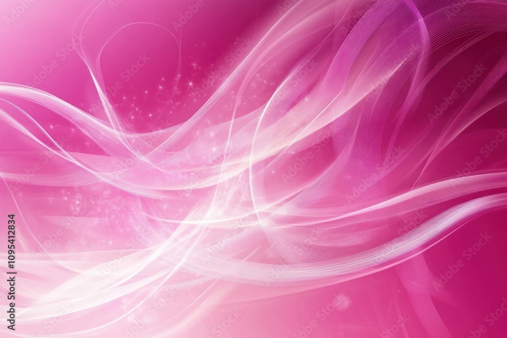 Abstract Pink Waves with White Lines and Sparkle Abstract Pink Waves with White Lines and Sparkle