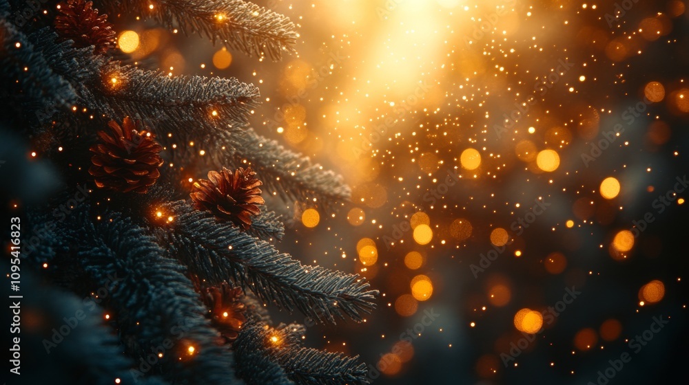 Obraz premium Christmas and New Year holidays background. Space for text. Copy space.