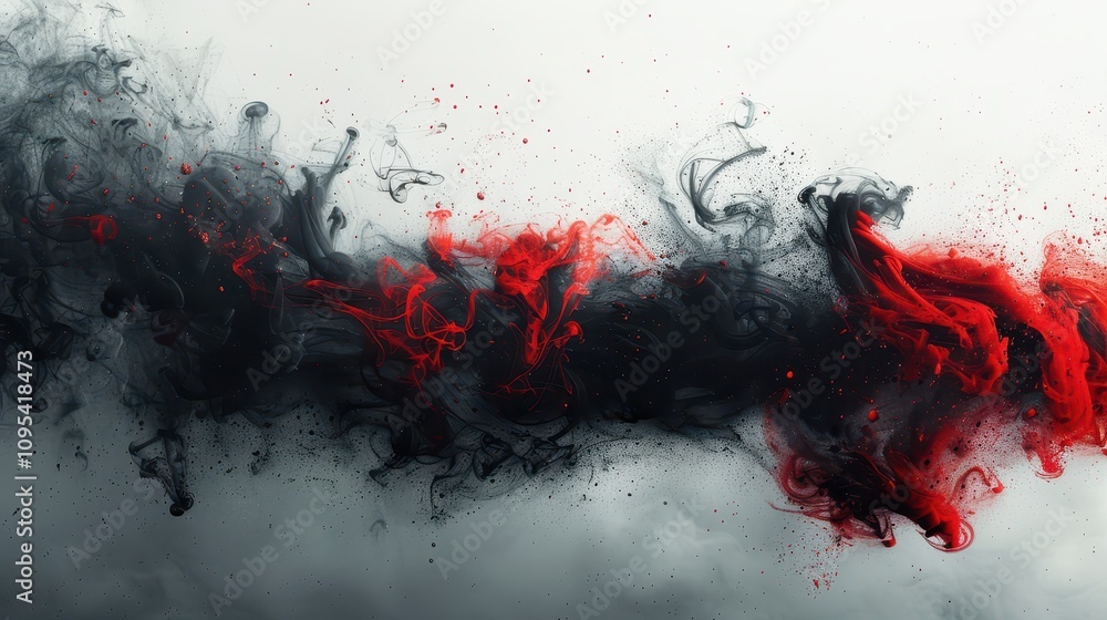 Abstract Gradient of Colorful Smoke on White Background Abstract Gradient of Colorful Smoke on White Background