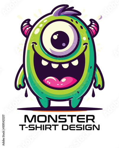 Monster Vector T Shirt Design 