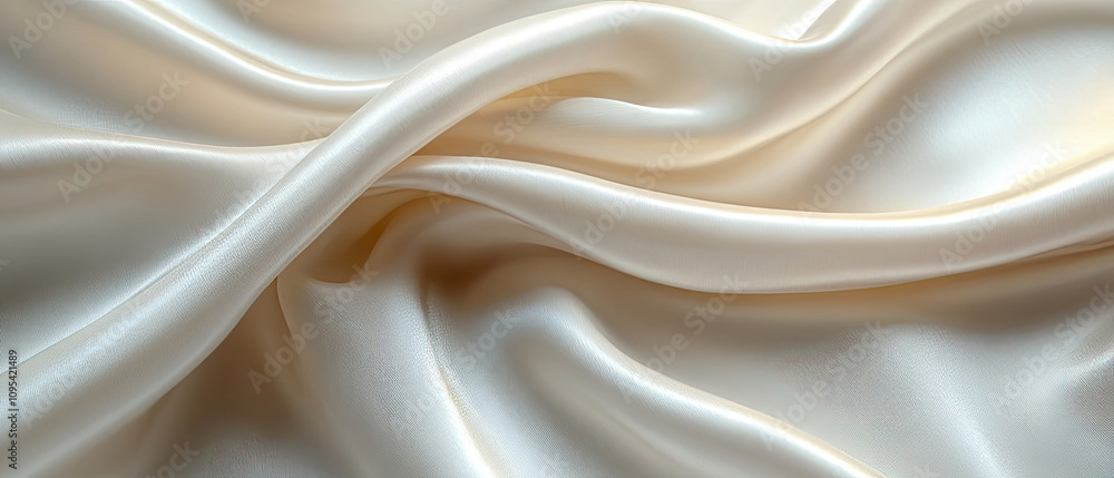 Obraz premium Soft Cream-Colored Plush Fabric Texture