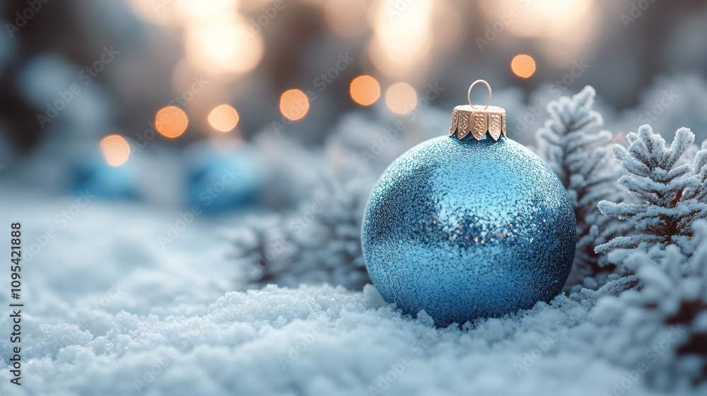 A frosted glass New Year decoration in icy blue tones, glowing softly on a pale gray background, A frosted glass New Year decoration in icy blue tones, glowing softly on a pale gray background,