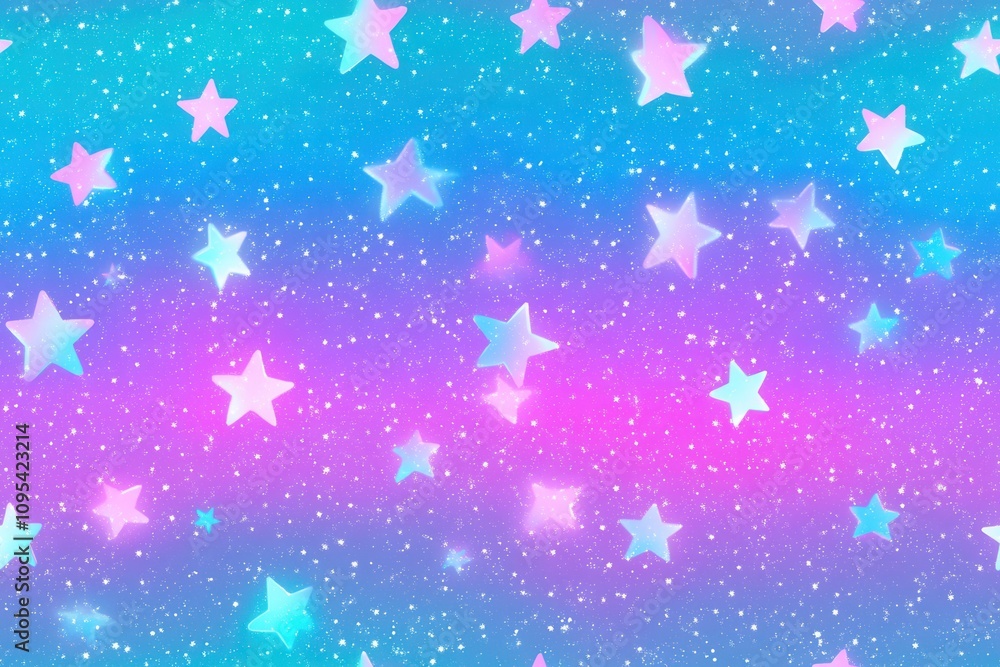 Vibrant Starry Glitter Background with Pink and Blue Tones Vibrant Starry Glitter Background with Pink and Blue Tones