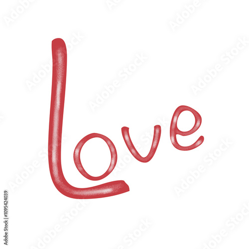 word love for decoration of postcards, textiles, paper, invitations, greetings, design. Valentine's Day