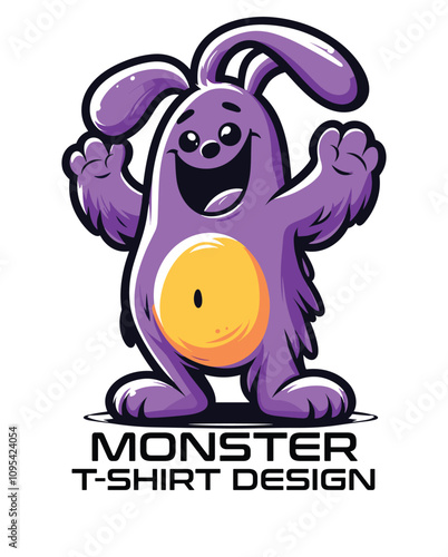 Monster Vector T Shirt Design  photo