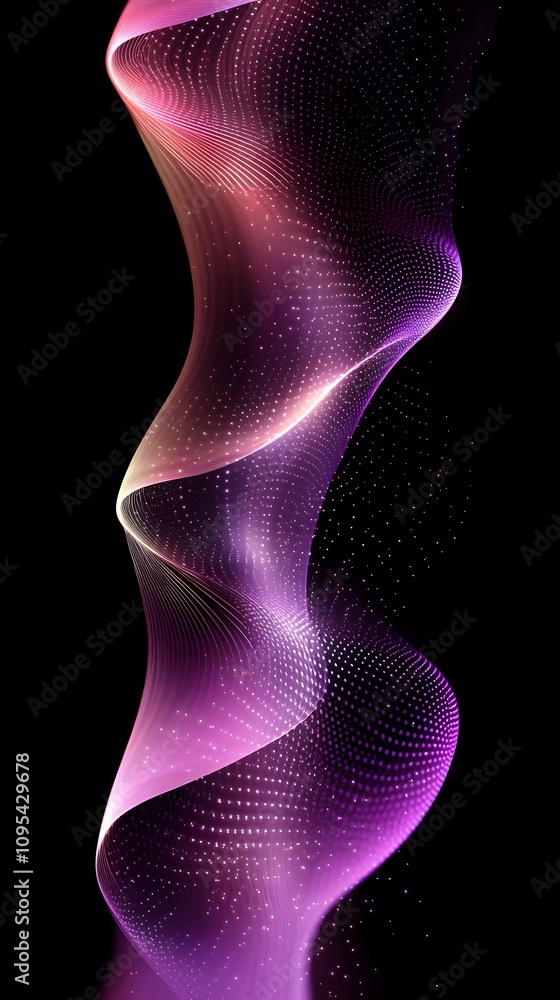 An abstract background with purple and pink gradient lines, a dark blue background, gradient color lines, light orange and red light effects, light reflections An abstract background with purple and pink gradient lines, a dark blue background, gradient color lines, light orange and red light effects, light reflections